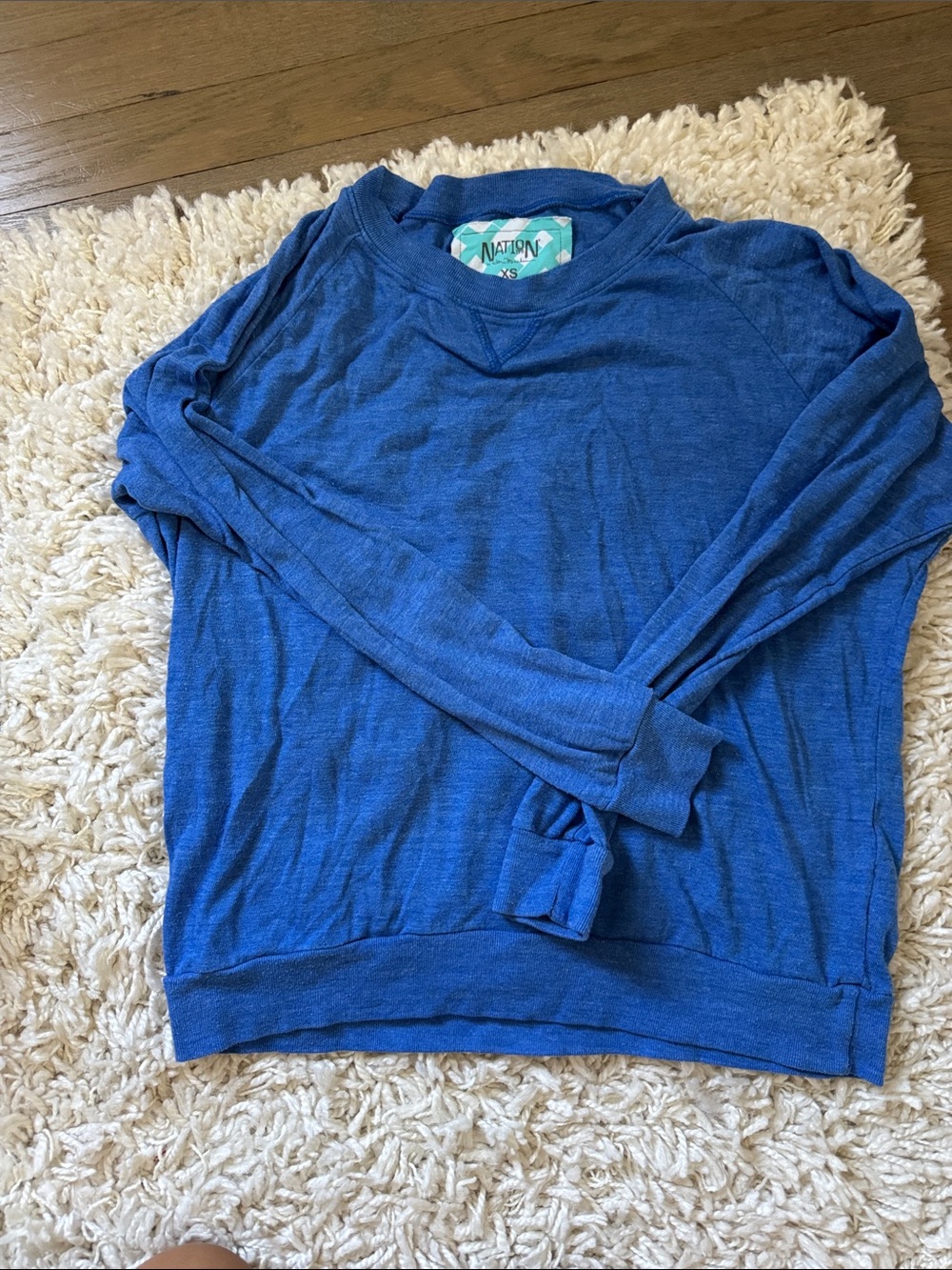 Nation LTD Men's Royal Blue Crewneck Sweater